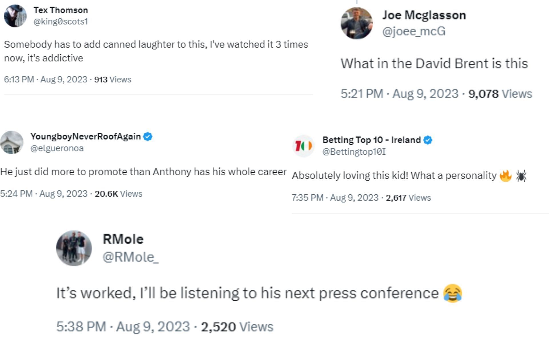 Reactions to Brandon Scott's speech at the Joshua vs. Helenius presser